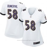 Camiseta NFL Game Mujer Baltimore Ravens Dumervil Blanco