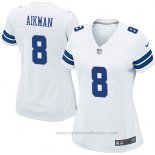 Camiseta NFL Game Mujer Dallas Cowboys Aikman Blanco
