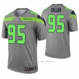 Camiseta NFL Legend Seattle Seahawks 95 L.j. Collier Inverted Gris
