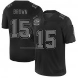Camiseta NFL Limited Baltimore Ravens Brown 2019 Salute To Service Negro