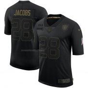 Camiseta NFL Limited Las Vegas Raiders Jacobs 2020 Salute To Service Negro