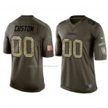 Camiseta NFL Limited Pittsburgh Steelers Personalizada Salute To Service Verde
