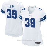 Camiseta NFL Game Mujer Dallas Cowboys Carr Blanco