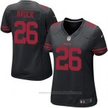 Camiseta NFL Game Mujer San Francisco 49ers Brock Negro