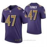 Camiseta NFL Legend Baltimore Ravens De'lance Turner Violeta Color Rush