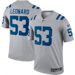 Camiseta NFL Legend Indianapolis Colts Darius Leonard 53 Inverted Gris