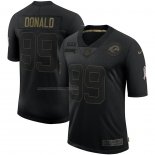 Camiseta NFL Limited Los Angeles Rams Donald 2020 Salute To Service Negro