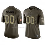 Camiseta NFL Limited New England Patriots Personalizada Salute To Service Verde2