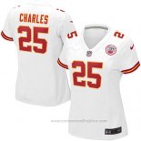 Camiseta NFL Game Mujer Kansas City Chiefs Charles Blanco