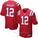 Camiseta NFL Game Nino New England Patriots Brady Rojo