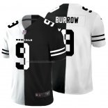 Camiseta NFL Limited Cincinnati Bengals Burrow White Black Split