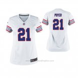 Camiseta NFL Game Mujer Bills Jordan Poyer Throwback Blanco