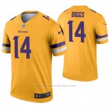 Camiseta NFL Legend Minnesota Vikings 14 Stefon Diggs Inverted Oro