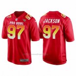 Camiseta NFL Pro Bowl Jacksonville Jaguars 97 Malik Jackson AFC 2018 Rojo