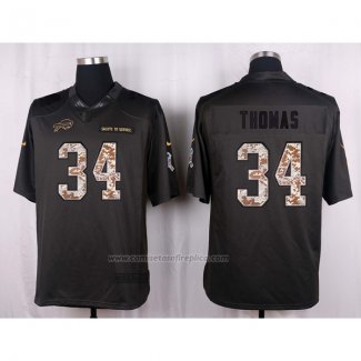 Camiseta NFL Anthracite Buffalo Bills Thomas 2016 Salute To Service