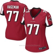 Camiseta NFL Game Mujer Atlanta Falcons Hageman Rojo