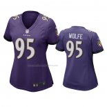 Camiseta NFL Game Mujer Baltimore Ravens Derek Wolfe Violeta
