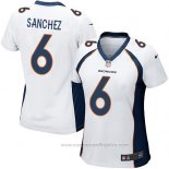 Camiseta NFL Game Mujer Denver Broncos Sanchez Blanco