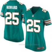 Camiseta NFL Game Mujer Miami Dolphins Howard Verde Oscuro