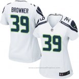 Camiseta NFL Game Mujer Seattle Seahawks Browner Blanco