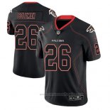 Camiseta NFL Limited Atlanta Falcons Tevin Coleman Negro Color Rush 2018 Lights Out