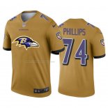 Camiseta NFL Limited Baltimore Ravens Phillips Big Logo Amarillo