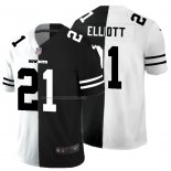 Camiseta NFL Limited Dallas Cowboys Elliott White Black Split