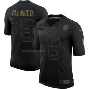 Camiseta NFL Limited Pittsburgh Steelers Villanueva 2020 Salute To Service Negro