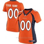 Camiseta NFL Mujer Denver Broncos Personalizada Naranja