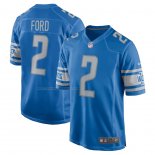 Camiseta NFL Game Detroit Lions Mike Ford 2 Azul