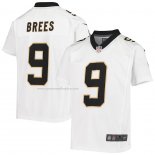 Camiseta NFL Game Nino New Orleans Saints Drew Brees Blanco