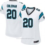 Camiseta NFL Game Mujer Carolina Panthers Coleman Blanco