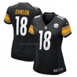 Camiseta NFL Game Mujer Pittsburgh Steelers Diontae Johnson Negro