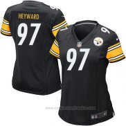 Camiseta NFL Game Mujer Pittsburgh Steelers Heyward Negro