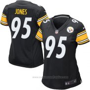 Camiseta NFL Game Mujer Pittsburgh Steelers Jones Negro
