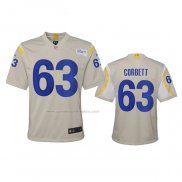 Camiseta NFL Game Nino Los Angeles Rams Austin Corbett 2020 Marfil