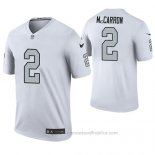 Camiseta NFL Legend Las Vegas Raiders Aj Mccarron Blanco Color Rush
