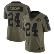 Camiseta NFL Limited Washington Football Team Antonio Gibson 2021 Salute To Service Verde