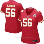 Camiseta NFL Game Mujer Kansas City Chiefs Johnson Rojo
