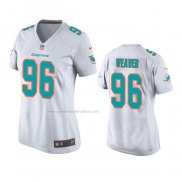 Camiseta NFL Game Mujer Miami Dolphins Curtis Weaver Blanco
