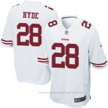 Camiseta NFL Game Nino San Francisco 49ers Hyde Blanco