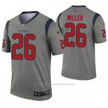 Camiseta NFL Legend Houston Texans 26 Lamar Miller Inverted Gris
