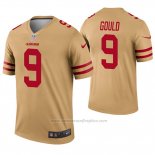 Camiseta NFL Legend San Francisco 49ers 9 Robbie Gould Inverted Oro