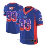 Camiseta NFL Limited Buffalo Bills Chris Ivory Azul 2018 Rush Drift Fashion