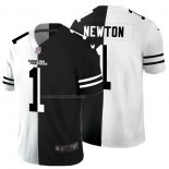 Camiseta NFL Limited Carolina Panthers Newton White Black Split