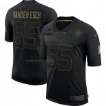 Camiseta NFL Limited Dallas Cowboys Vander Esch 2020 Salute To Service Negro