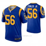 Camiseta NFL Game Los Angeles Rams 56 Dante Fowler Jr. Azul