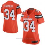Camiseta NFL Game Mujer Cleveland Browns Crowell Naranja