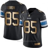 Camiseta NFL Gold Legend Detroit Lions Ebron Negro