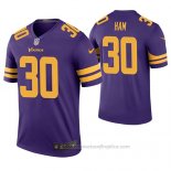 Camiseta NFL Legend Minnesota Vikings C. J. Ham Violeta Color Rush
